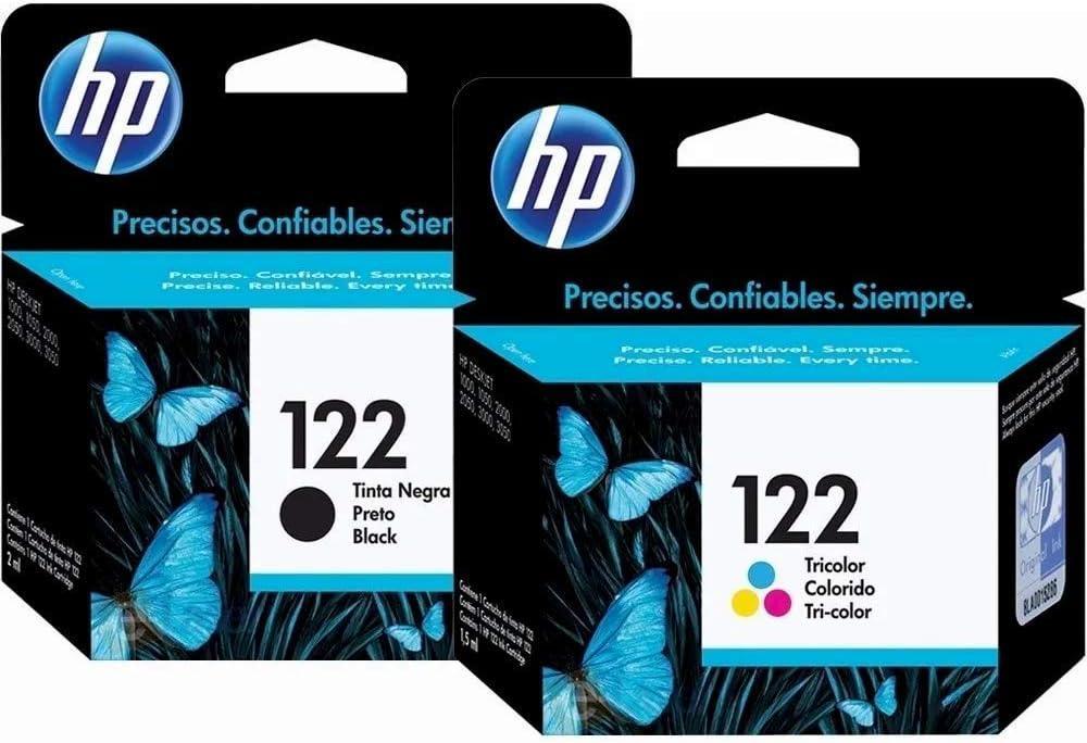 HP 122 Ink Cartridges Combo ( Black + TRI-COLOR ) Original Ink Cartridge Deskjet - 2 Pack - eBuy UAE